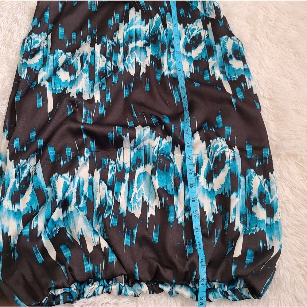 Derek Lam For Design Nation Blue And Black Bubble Hem Midi Dress SZ S - Picture 3 of 9